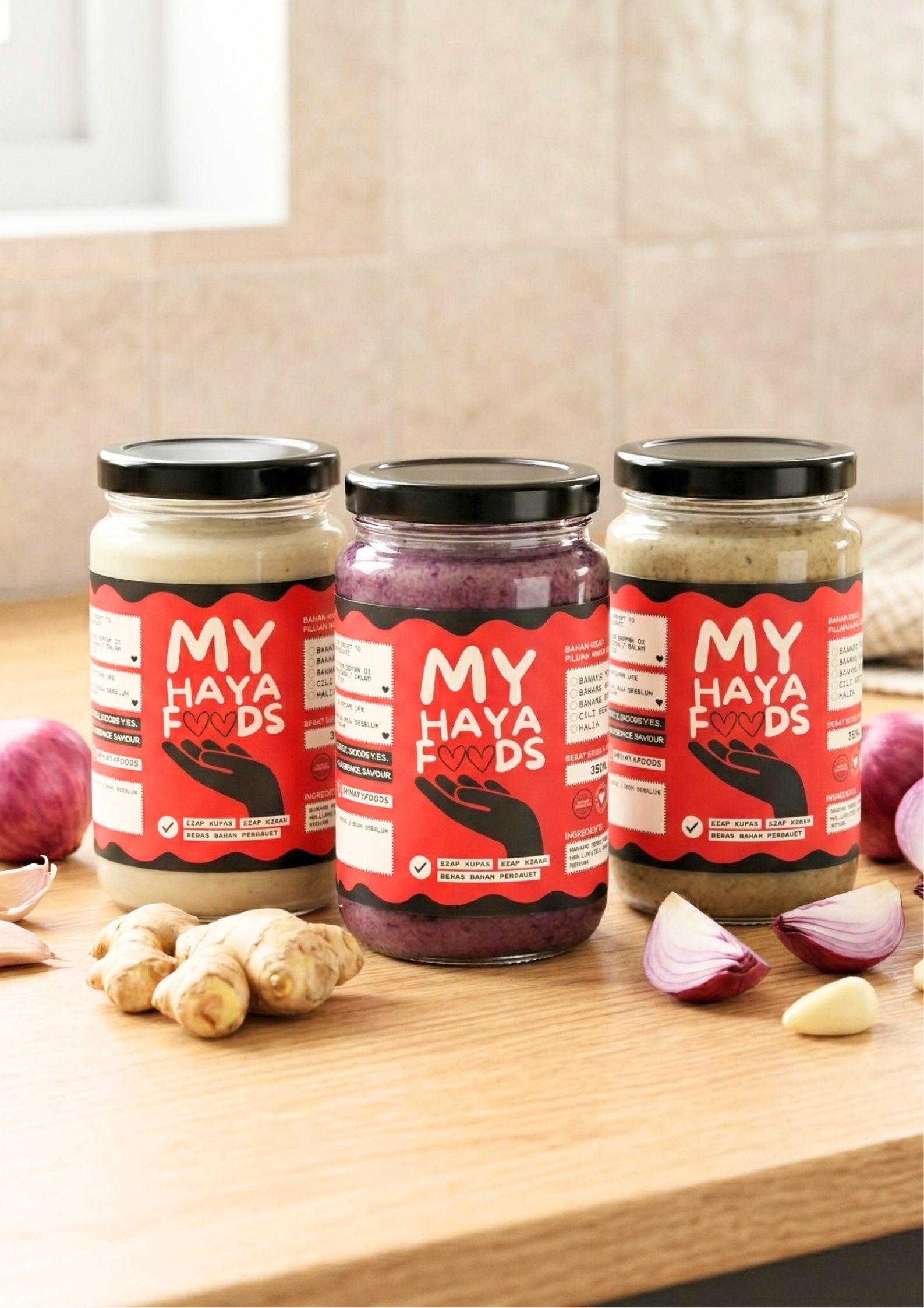 SET JIMAT Bahan Kisar Siap Tumis Bawang Merah Bawang Putih Halia